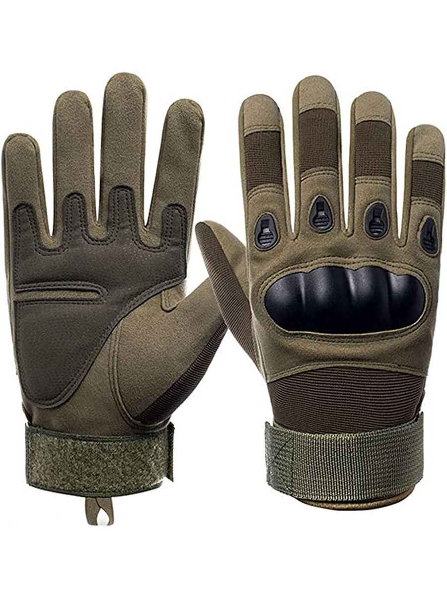 Мужские перчатки тактические / защитные с пальцами