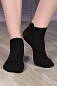 Женские носки ультракороткие Кэт Черные / 3 пары