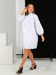 Женское платье  ДО-106.02 Шитье белое