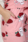Женская пижама "Клубничный зайка" 1828-К / Розовый