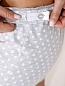 Женская пижама для беременных и кормящих 8.160 белый кармеланж/горох