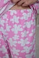 Пижама подростковая из кулирки пенье на манжетах Дрёма / Цветы розовый