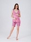 Женская пижама для беременных и кормящих 8.160 брусничный/зайцы
