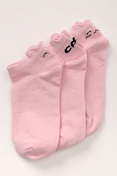 Детские носки ультракороткие Кэт Розовые / 3 пары